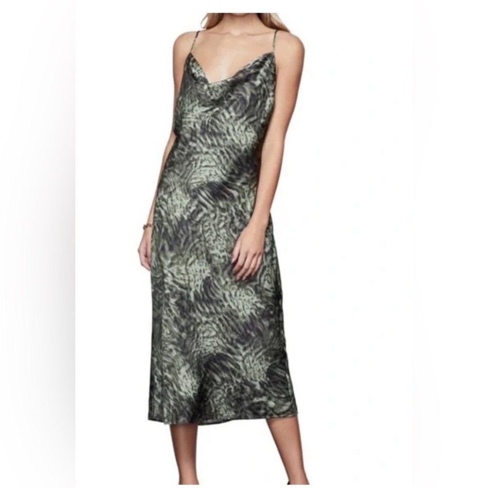 Good American Jungle Slip Midi Dress